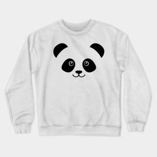 Cute Panda Face Crewneck Sweatshirt